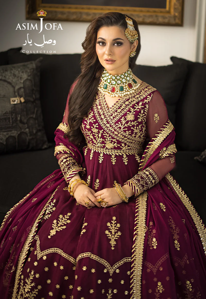Asim Jofa Designers Limited Edition Ajvyd-04 Embroidered Stitched 3 Pcs - Image 9