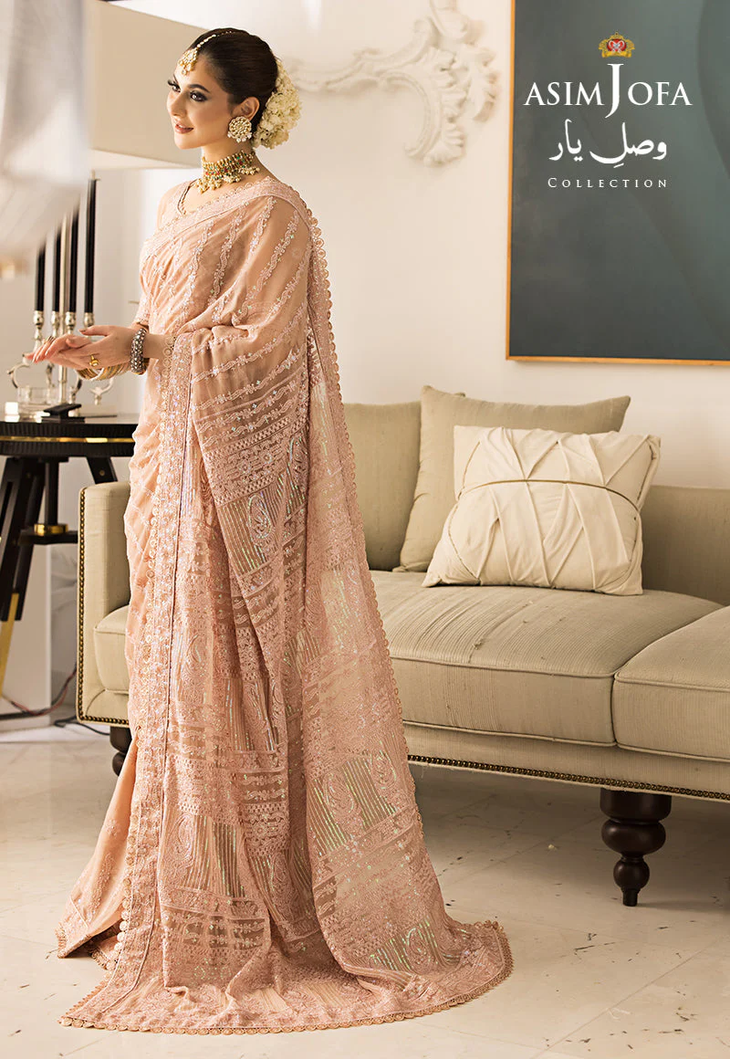 Asim Jofa Vasl e Yaar '23 Ajvy-09 Designers Stitched Embroidered Chiffon 2 Pcs - Image 5