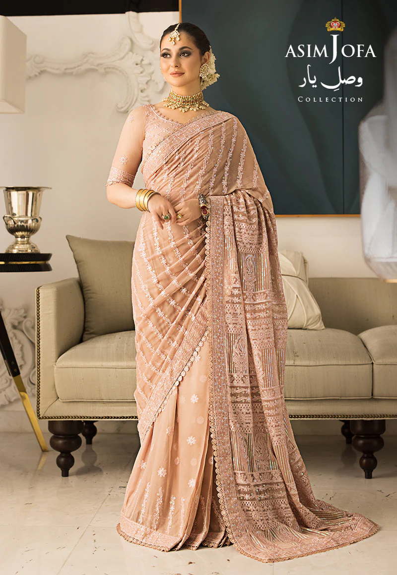 Asim Jofa Designers Limited Edition Ajvyd-09 Embroidered Stitched 3 Pcs