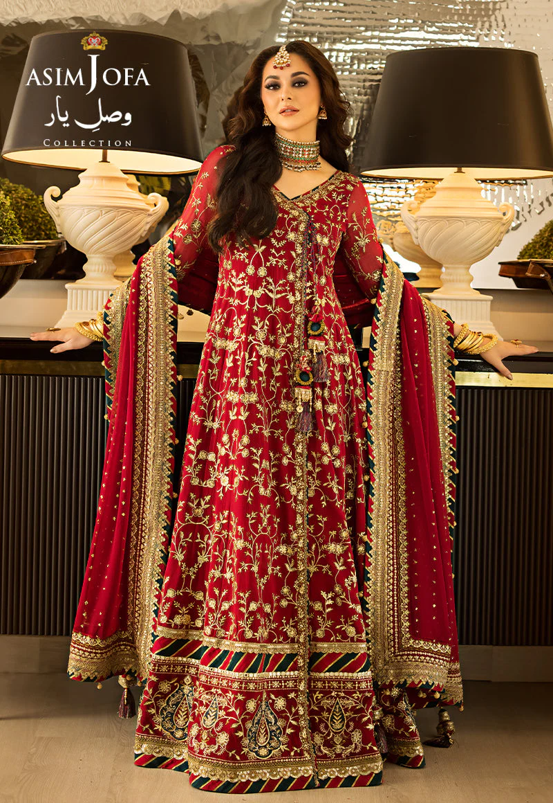 Asim Jofa Vasl e Yaar '23 Ajvy-10 Designers Stitched Embroidered Organza 3 Pcs