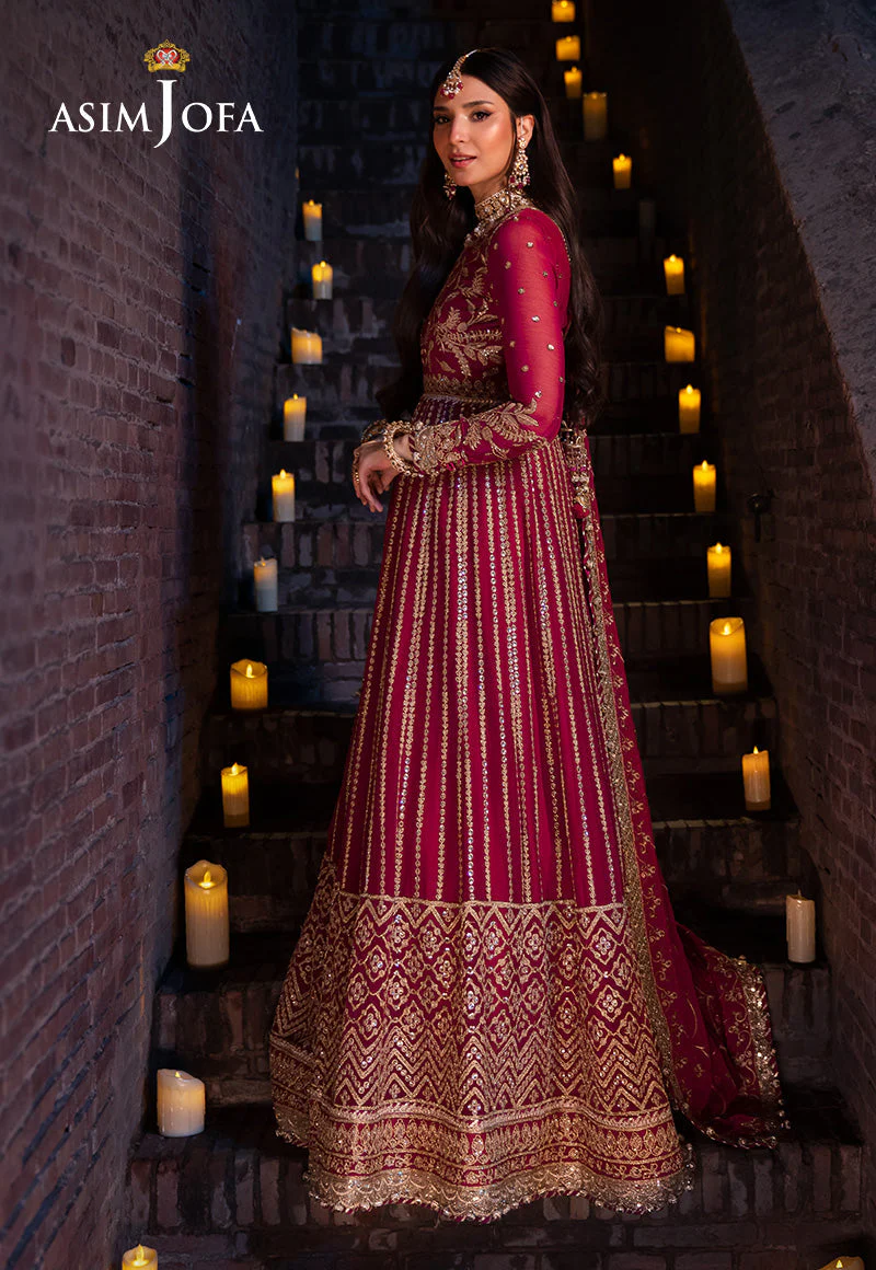 Asim Jofa Designers Limited Edition Ajyvd-07 Embroidered Chiffon 3 Pcs - Image 2