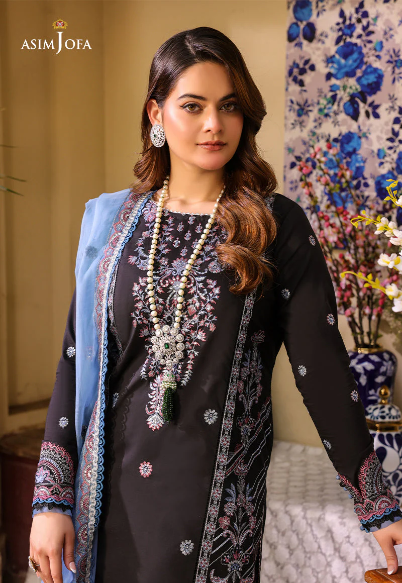 Asim Jofa Designers Limited Edition Ajzbd-09 Embroidered Stitched 3 Pcs - Image 6