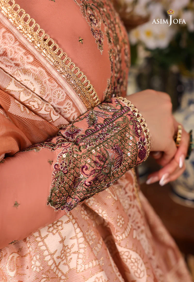 Asim Jofa Designers Limited Edition Ajzbd-23 Embroidered Stitched 3 Pcs - Image 7