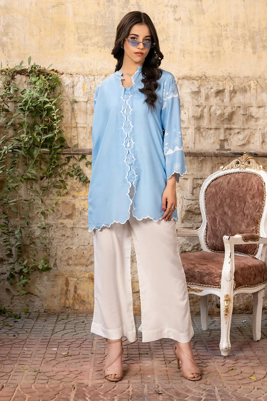 Dhaga Stitched 2 Piece Summer Suit-Alaida