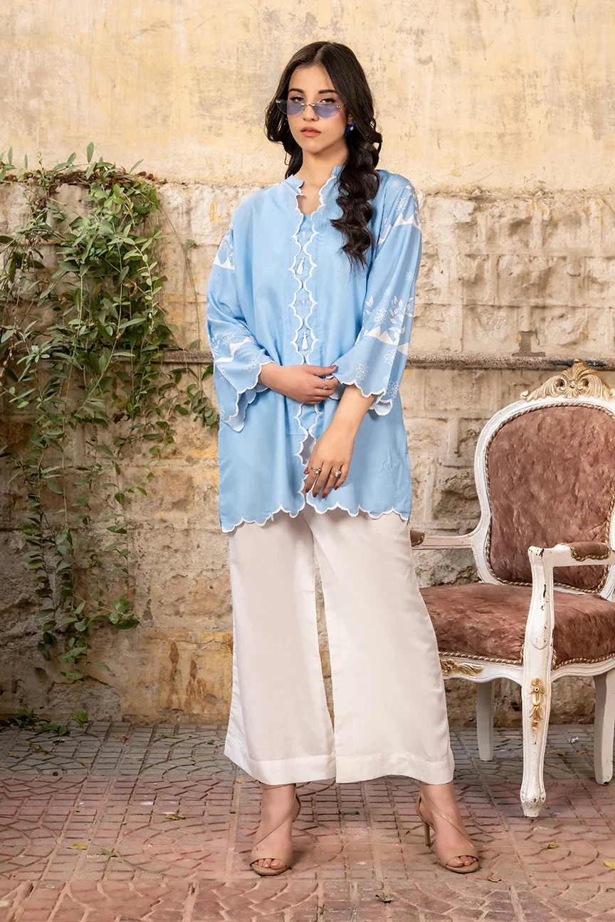 Dhaga Stitched 2 Piece Summer Suit-Alaida - Image 5