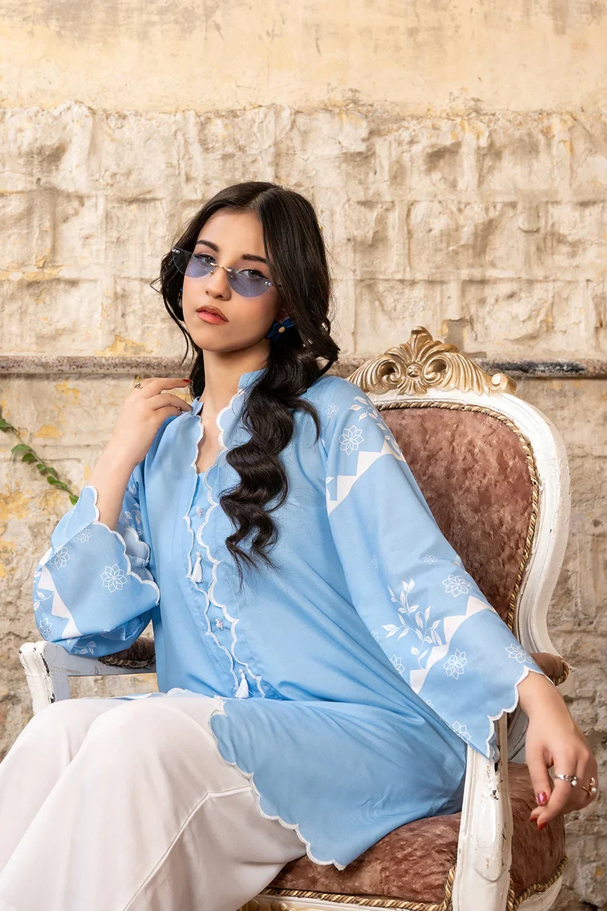 Dhaga Stitched 2 Piece Summer Suit-Alaida - Image 7