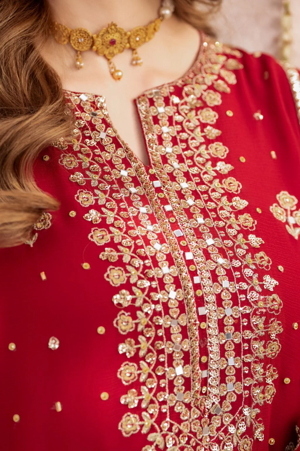 Pehli Nazar By Meeral Stitched 3 Piece Formals Suit-Gul Bahar - Image 7