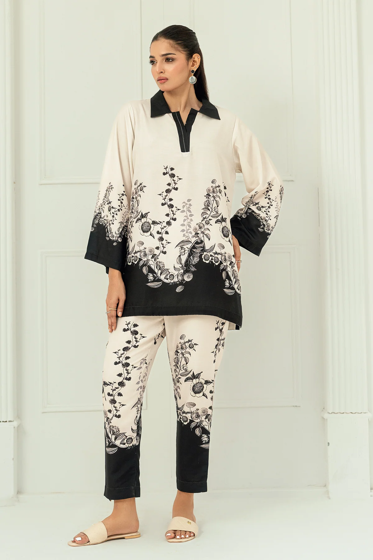 Nairah Stitched Co Ords Summer Suit-Alaya