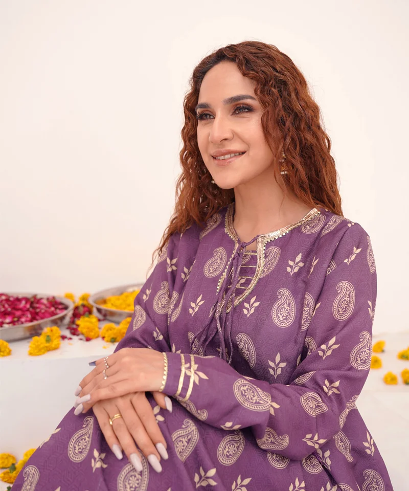 Dhaga Stitched 1 Piece Jacquard Frocks-Aleira - Image 5