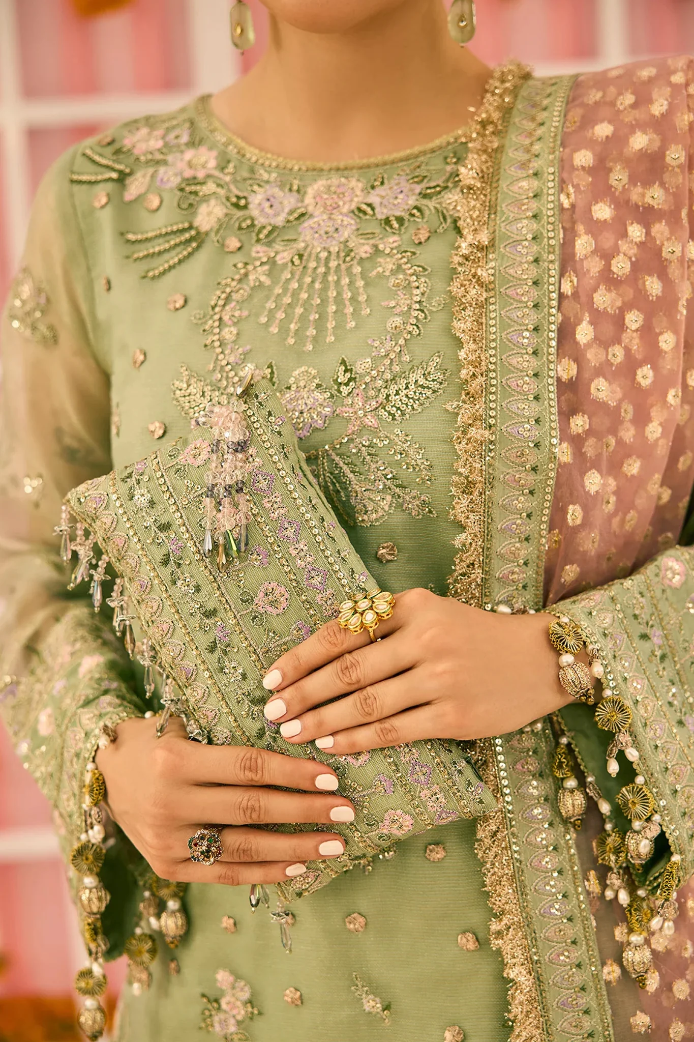 Shehnai By Alizeh Unstitched 3 Piece Festive Formals Colection'2025-Af-Zn-2217-Libaan - Image 3