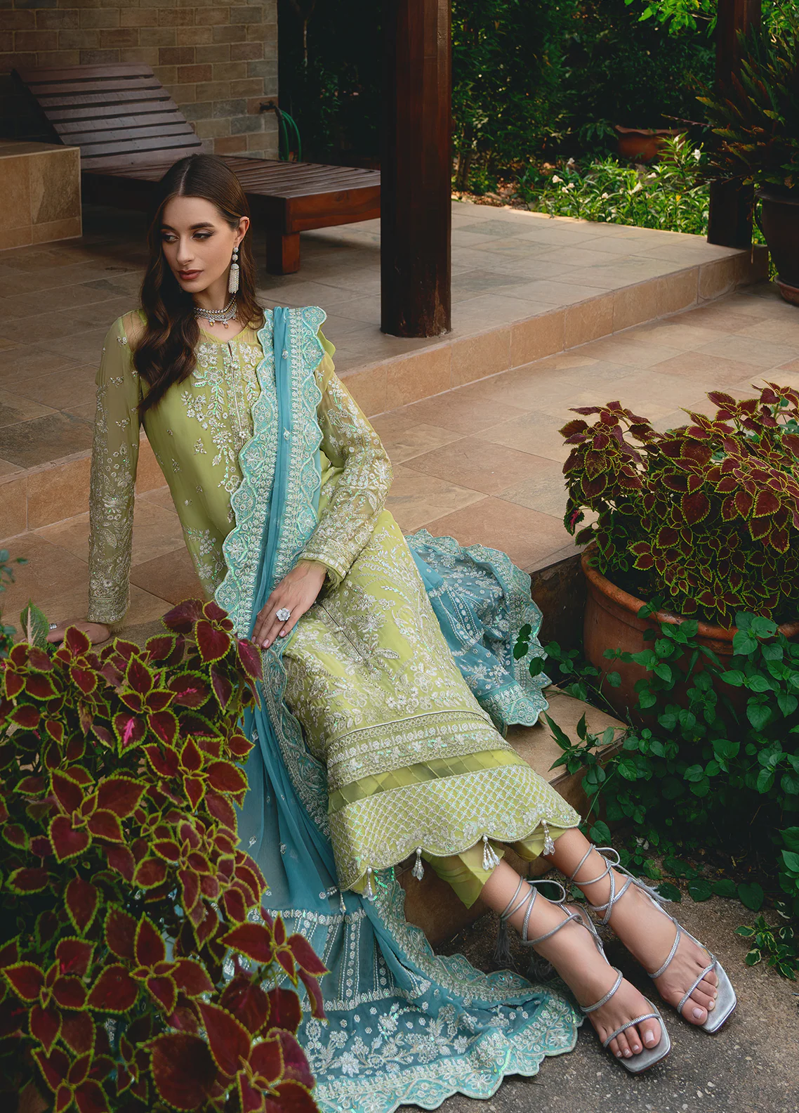 Gulaal Unstitched 3 Piece Luxury Emb Pret Suit-Amary (GL-EP-2024-17) - Image 9