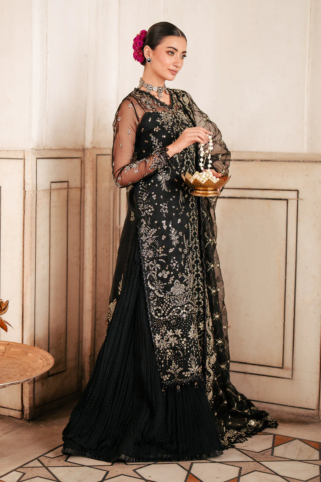 Silsila By Meeral Unstitched 3 Piece Formals Suit-Amaya - Image 7