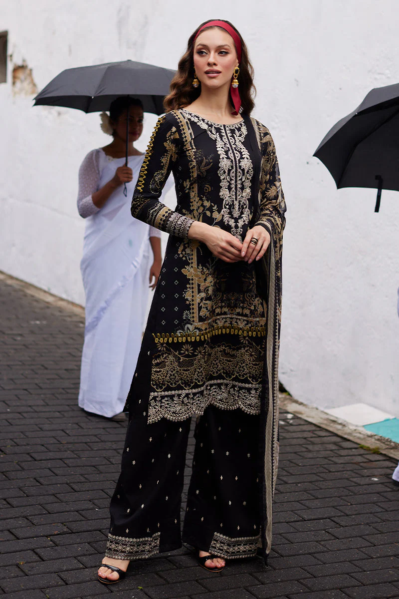 Saffira By Gulaal Unstitched 3 Piece Luxury Lawn Suit-Amiri - Image 7