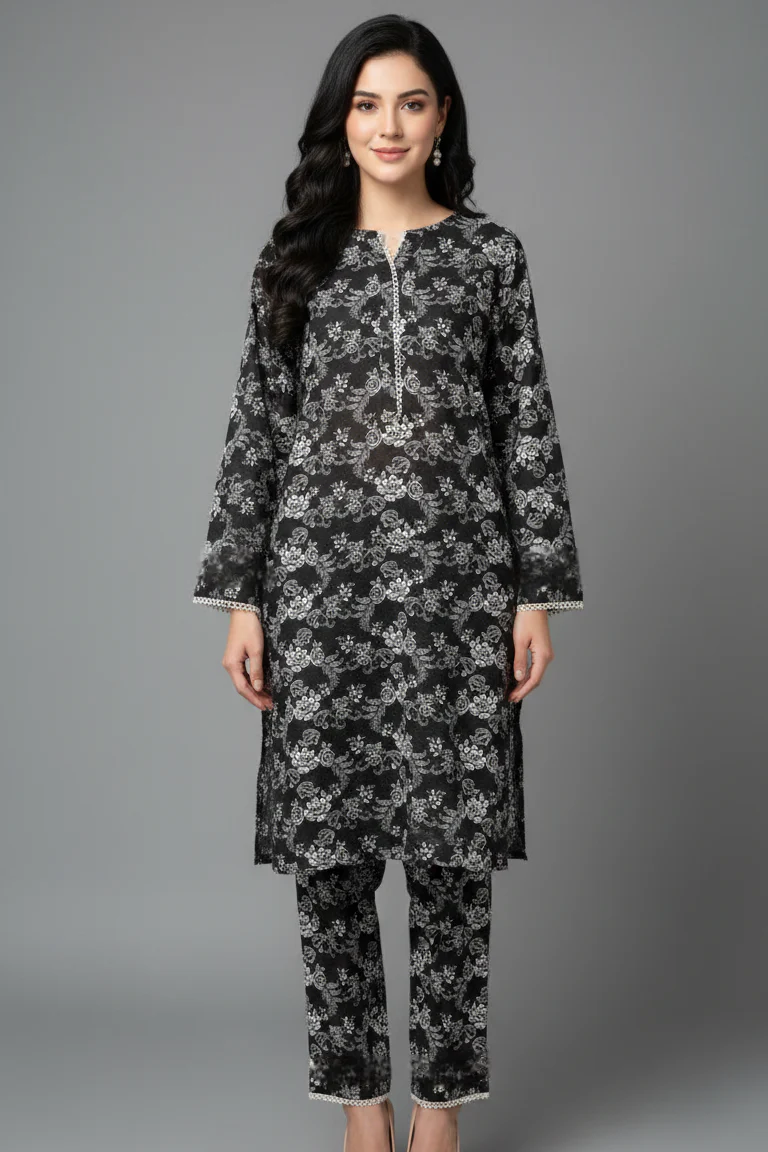 Amna Ali Nawaz Co Ords Stitched Suit-NIGAAR