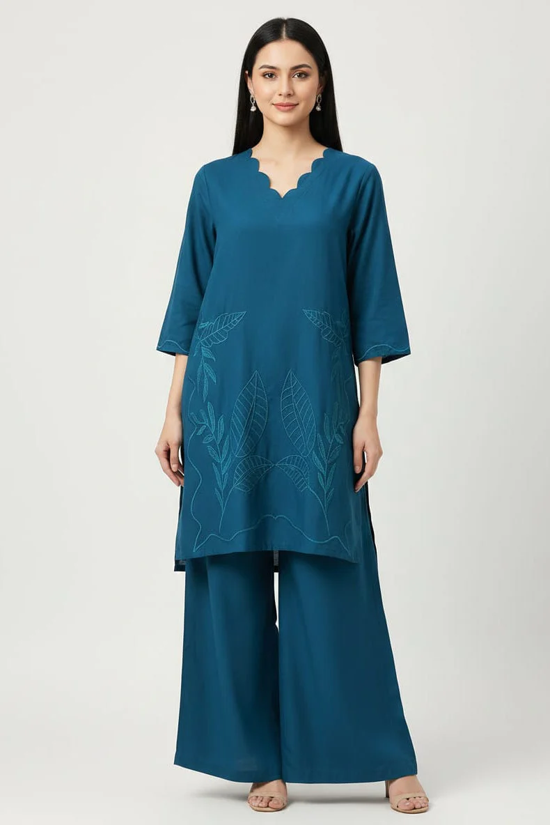 Liana By Amna Ali Nawaz Stitched 2 Piece Emb Suit-6003