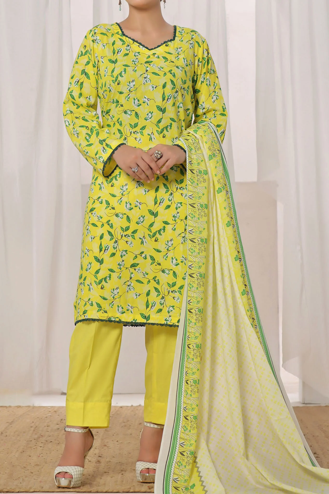 Amna Khadija Unstitched 3 Piece Wrinkle Free Prints Vol-22 Suit-WFP-1136-B