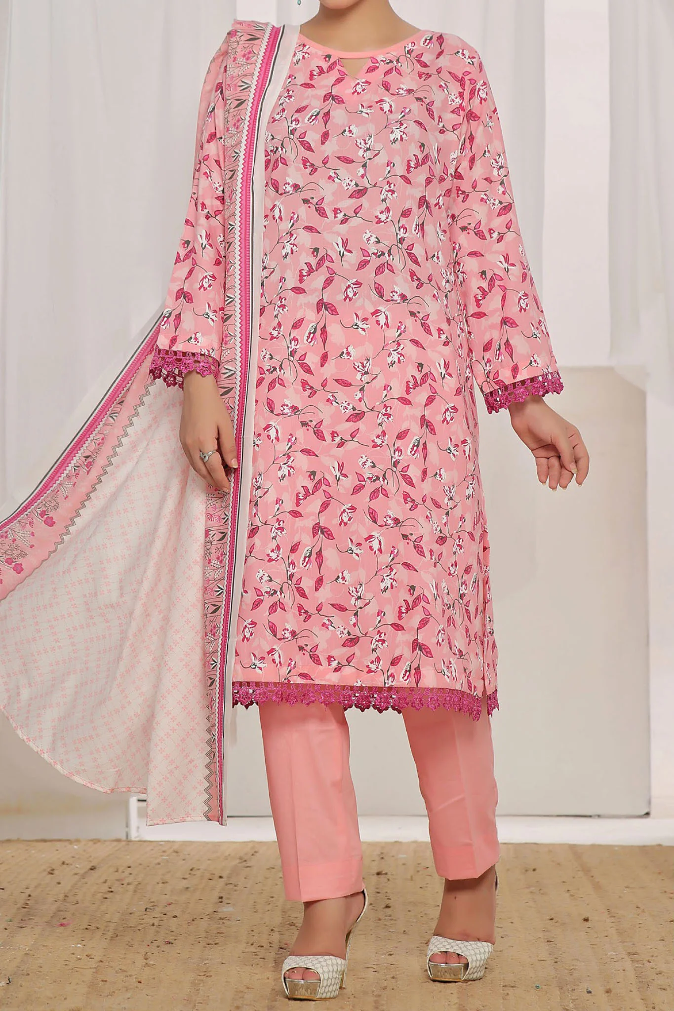 Amna Khadija Unstitched 3 Piece Wrinkle Free Prints Vol-22 Suit-WFP-1136-C