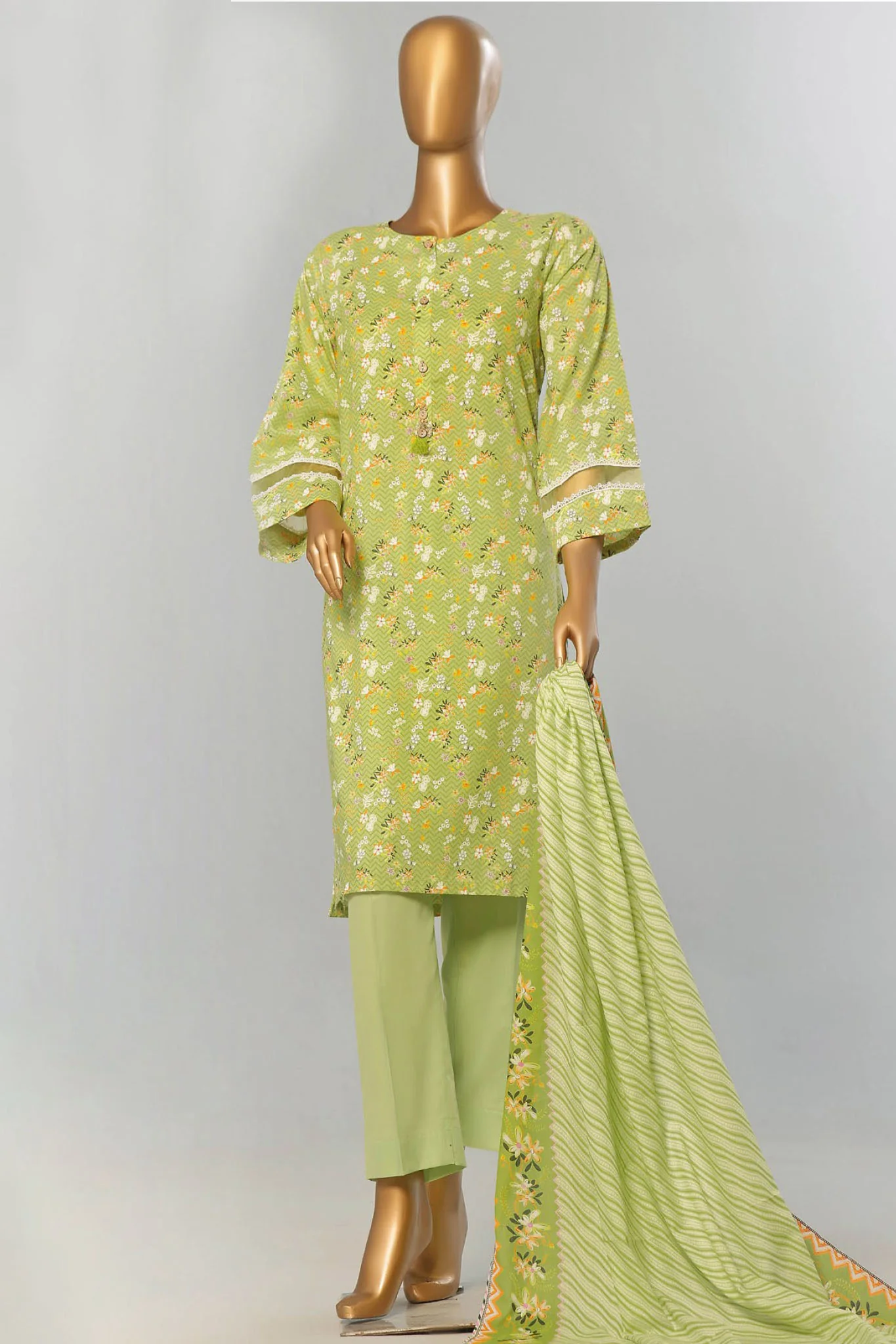 Amna Khadija Unstitched 3 Piece Wrinkle Free Prints Vol-23 Suit-WFP-1138-A