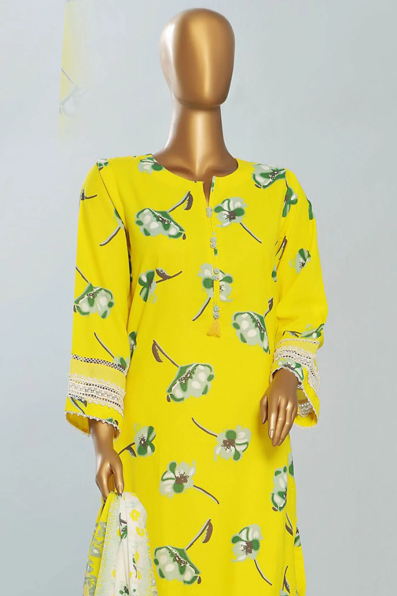 Amna Khadija Unstitched 3 Piece Wrinkle Free Prints Vol-23 Suit-WFP-1140-A - Image 2