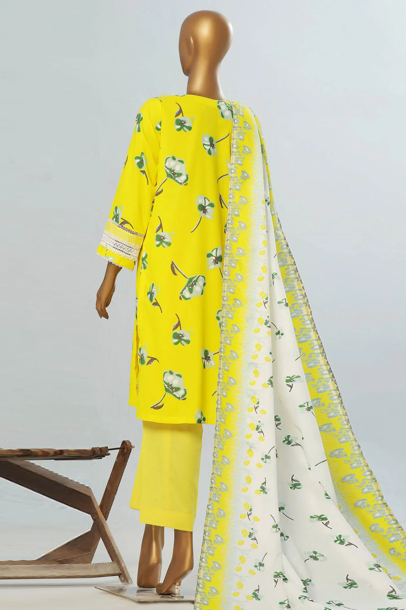 Amna Khadija Unstitched 3 Piece Wrinkle Free Prints Vol-23 Suit-WFP-1140-A - Image 3