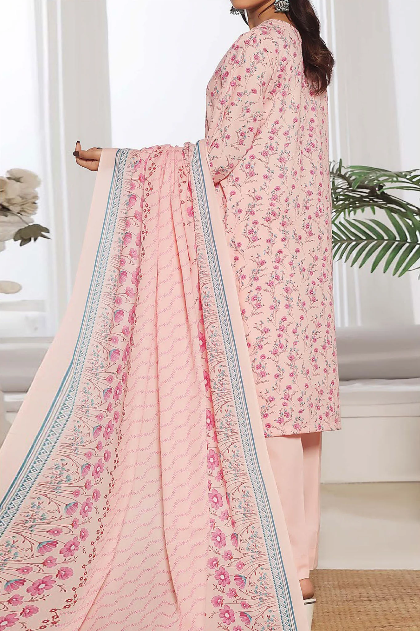 Amna Khadija Unstitched 3 Piece Wrinkle Free Prints Vol-24 Suit-WFP-1143-D - Image 3
