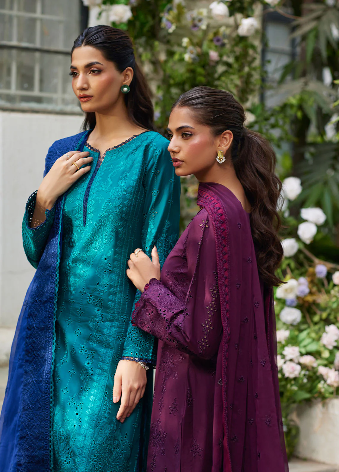 Lumiere By Gulaal Unstitched 3 Piece Chikankari Lawn Suit-Amora - Image 11