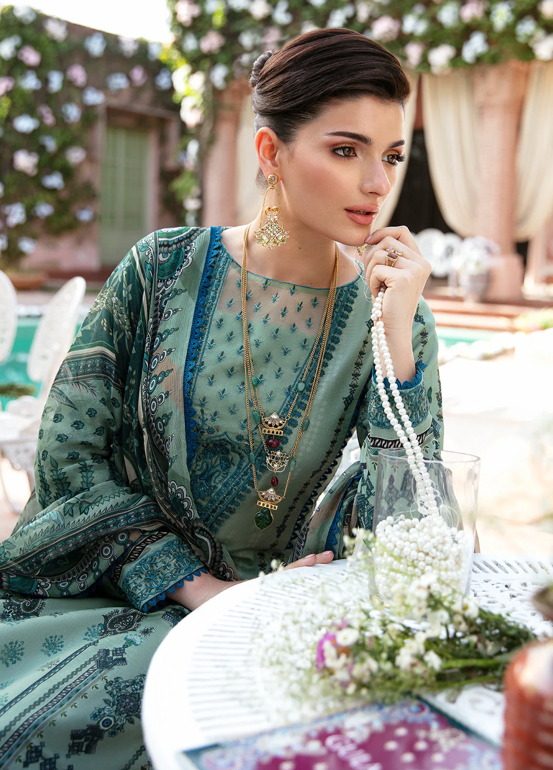 Summer Glow By Gulaal Unstitched 3 Piece Luxury Lawn Suit-ANADIYA (GL-L-24V3-05) - Image 5