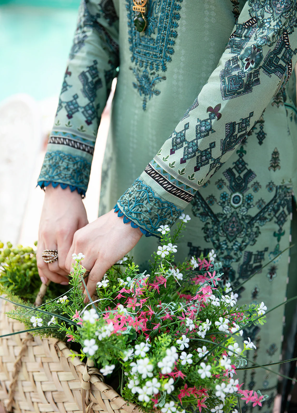 Summer Glow By Gulaal Unstitched 3 Piece Luxury Lawn Suit-ANADIYA (GL-L-24V3-05) - Image 6