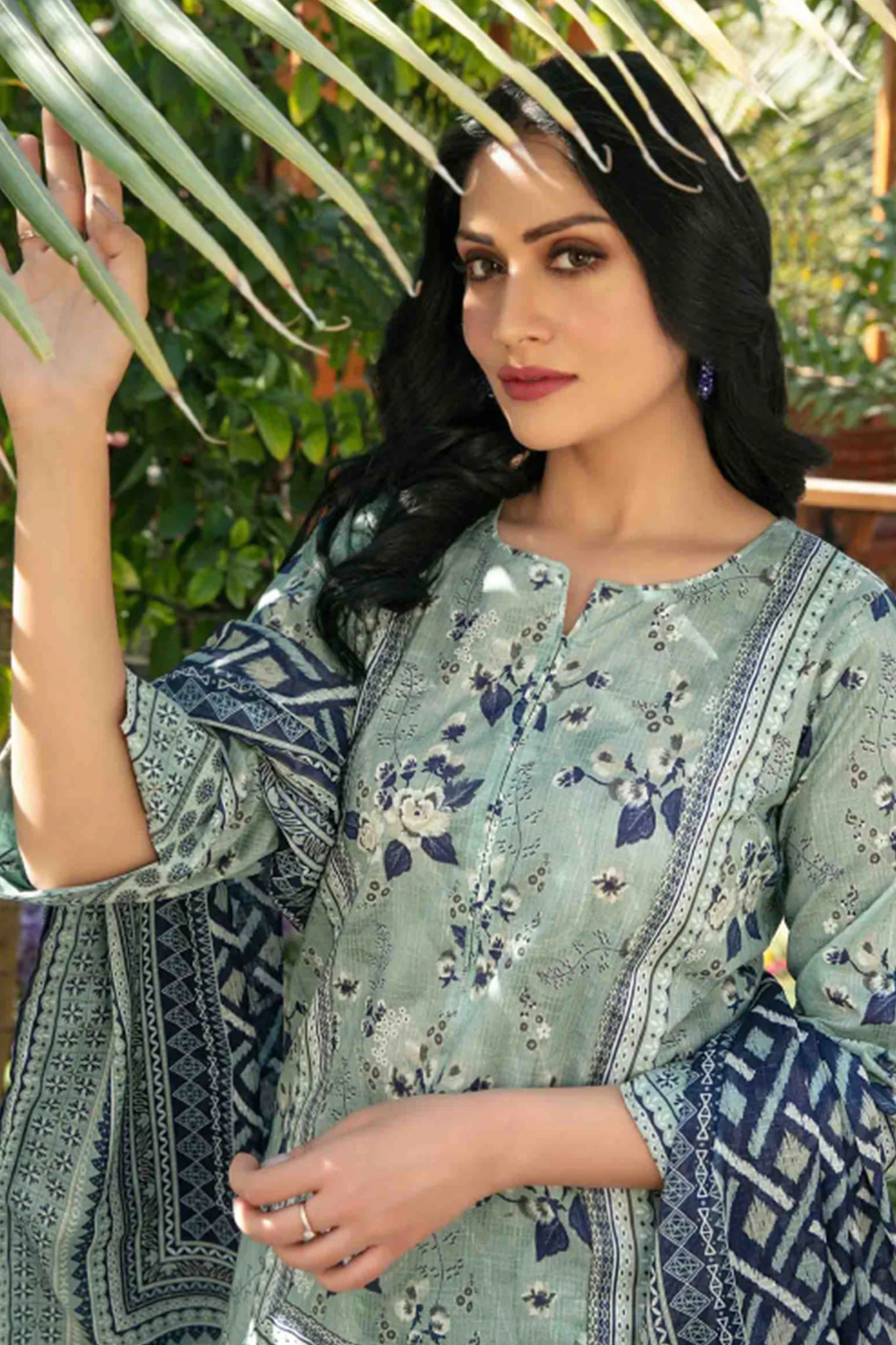 Aneira By Tawakkal Unstitched 3 Piece Digital Print Slub Lawn Collection-D-1416 - Image 3