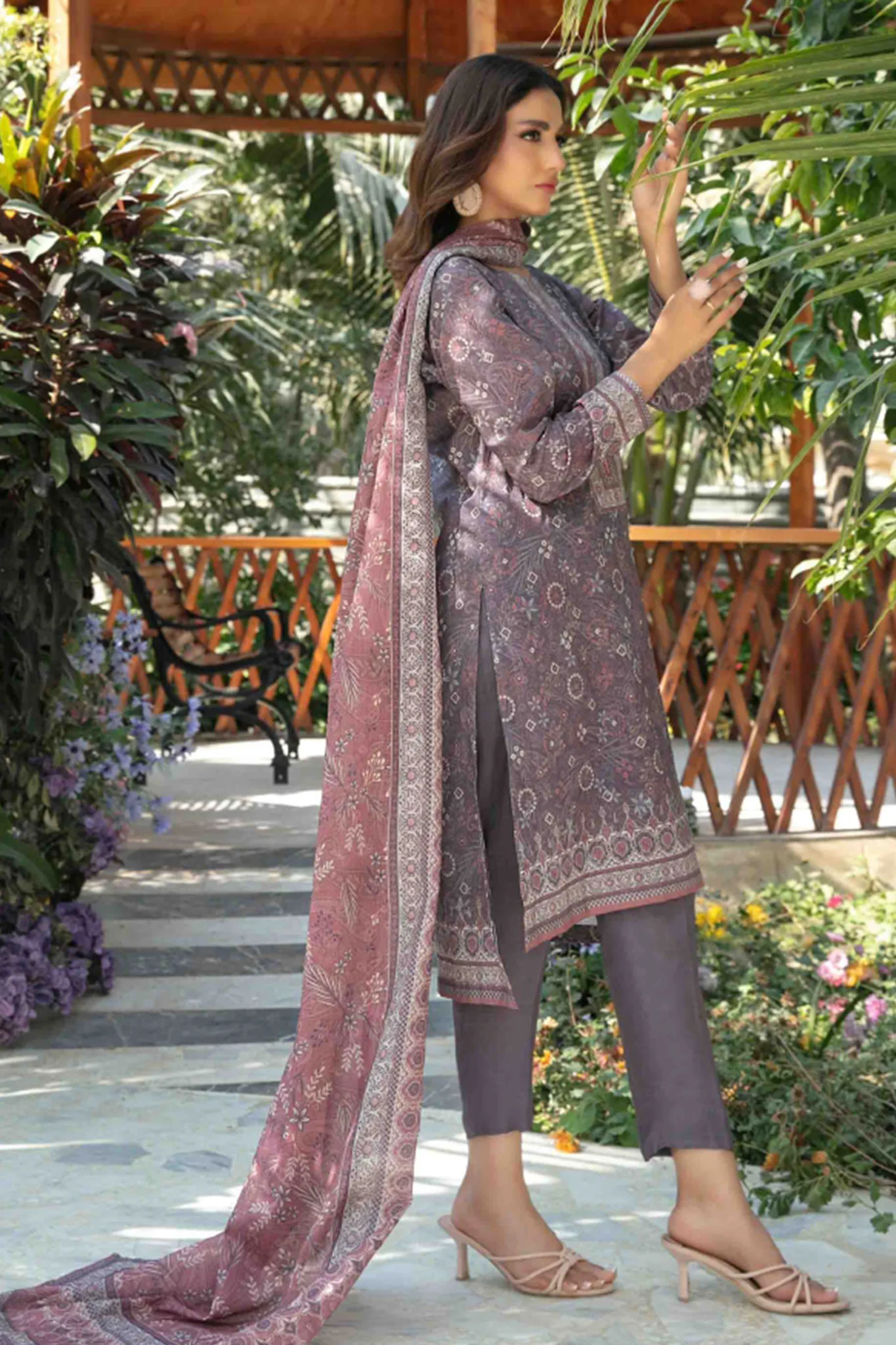 Aneira By Tawakkal Unstitched 3 Piece Digital Print Slub Lawn Collection-D-1417 - Image 4