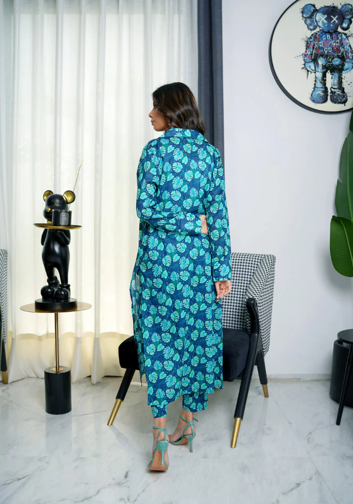Amal Stitched 2 Piece Summer Lawn Collection-Aqua Flora - Image 6