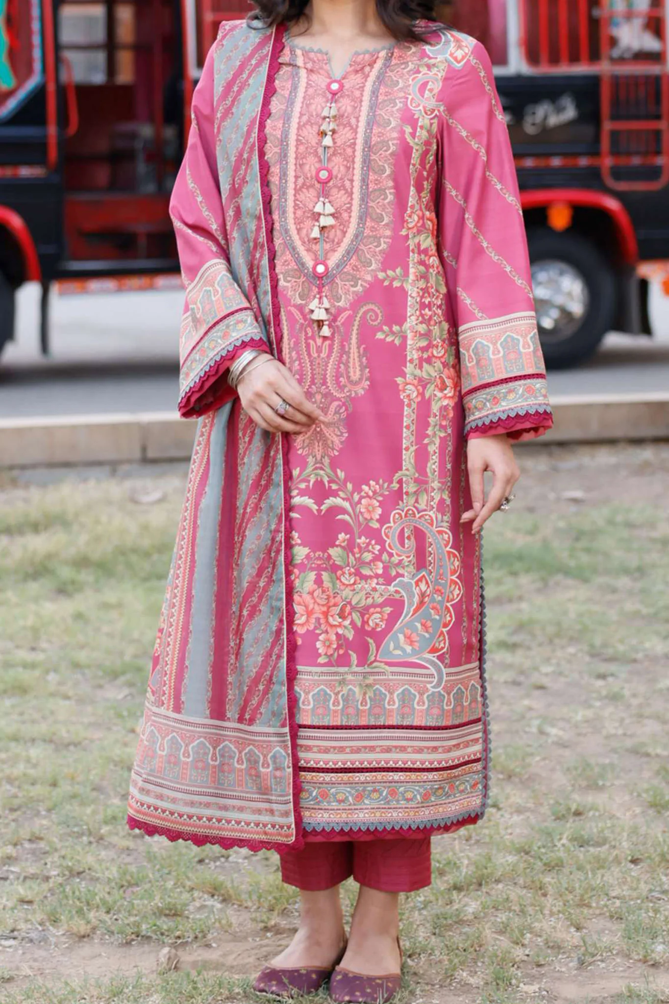 Arabic Lawn By Asim Jofa Unstitched 3 Piece Digital Blended Lawn Suit-AJPL-14