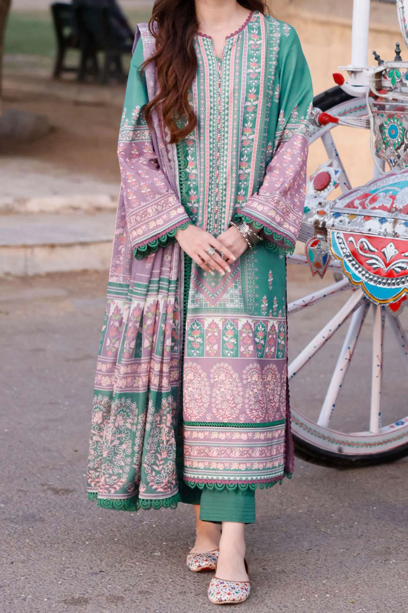 Arabic Lawn By Asim Jofa Unstitched 3 Piece Digital Blended Lawn Suit-AJPL-15
