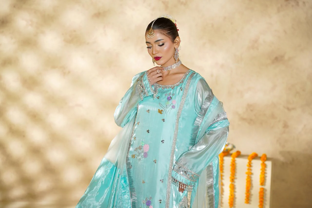 Arha Eman Stitched Formals Suit-Gul-e-Ferozi - Image 7