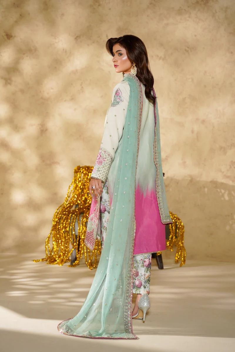 Arha Eman Stitched Winter Suit-Noor-e-Rang - Tie n Dye - Image 3