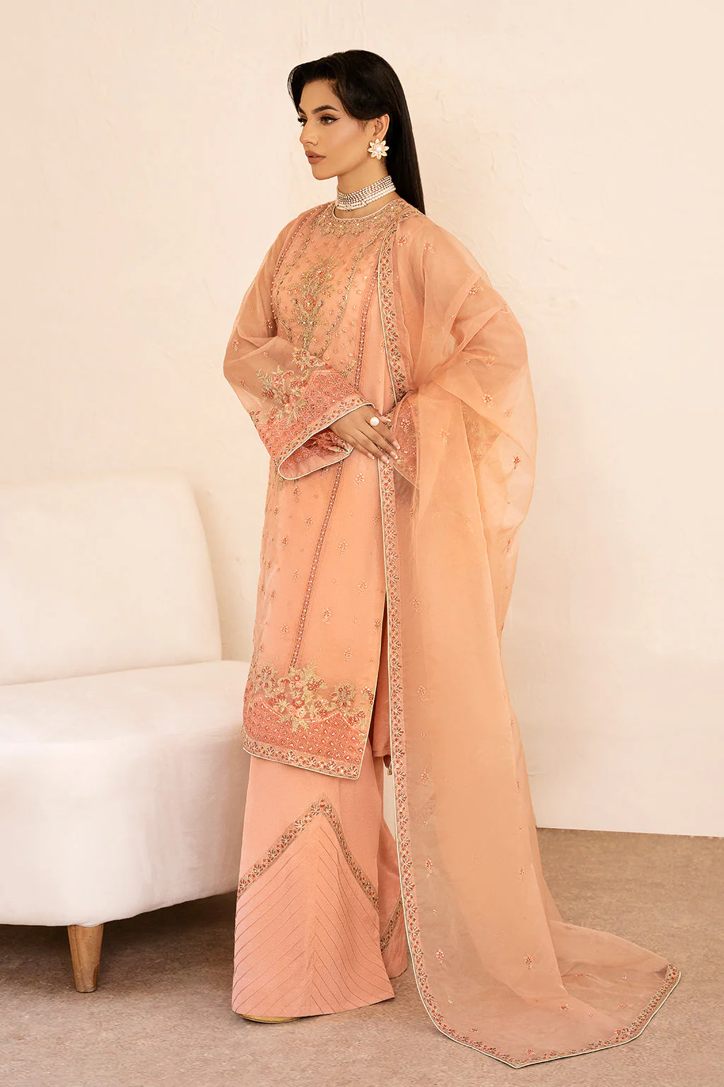 Zarposh Unstitched 3 Piece Formals Collection-Aria - Image 5