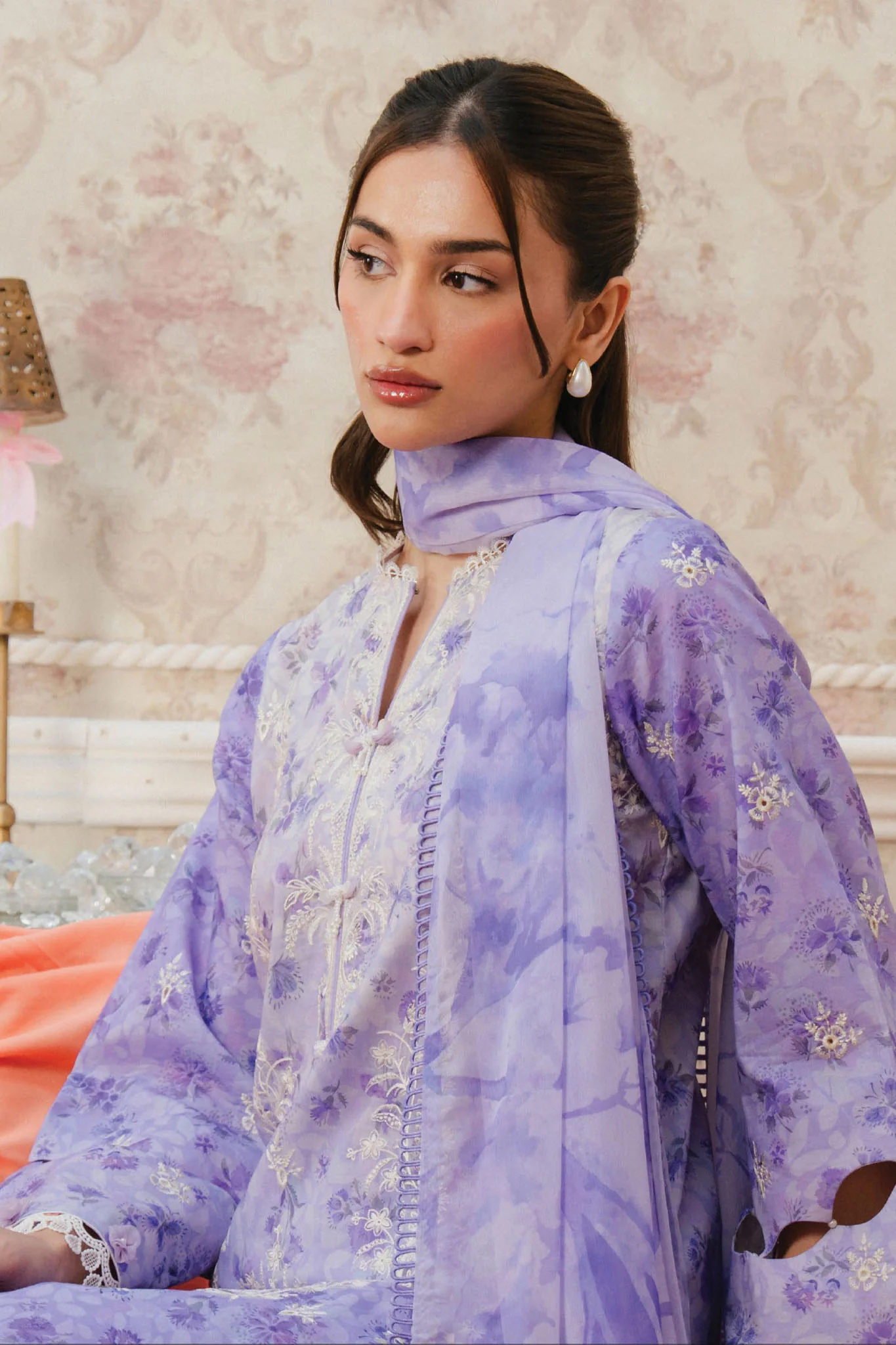 Armelia by Ayzel Unstitched 3 Piece Printed Lawn Collection-AL-V1-10-Delilah - Image 2