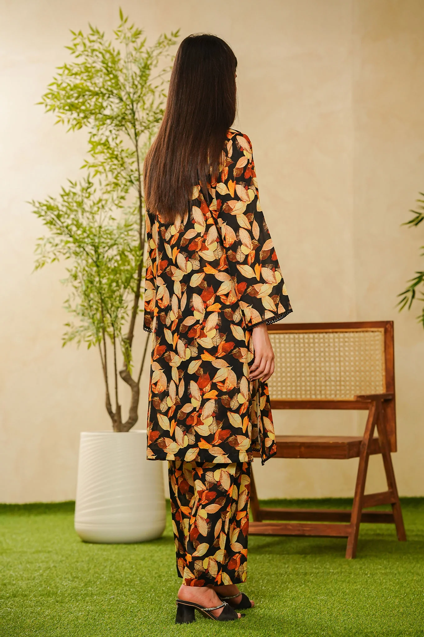 Shabnam By Aizal Stitched 2 Piece Printed Co Ords Vol-02 Suit-A-S-15-BLACK - Image 3