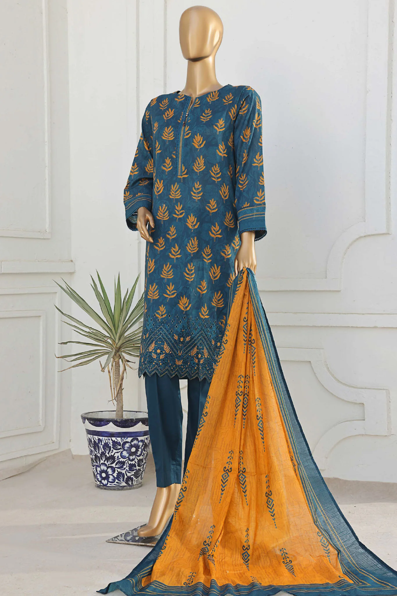 Asasa By HZ Unstitched 3 Piece Emb Lawn Vol-01 Suit-AEL-260