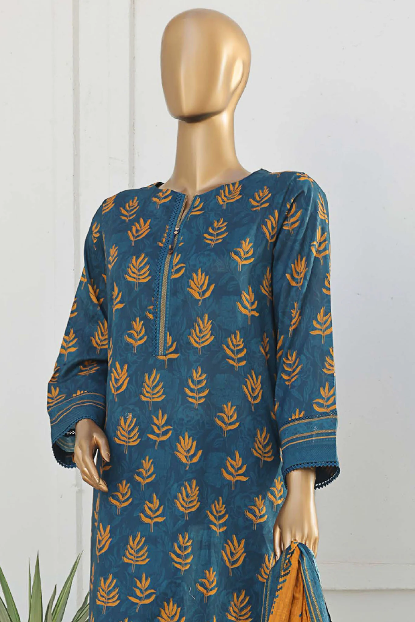 Asasa By HZ Unstitched 3 Piece Emb Lawn Vol-01 Suit-AEL-260 - Image 2