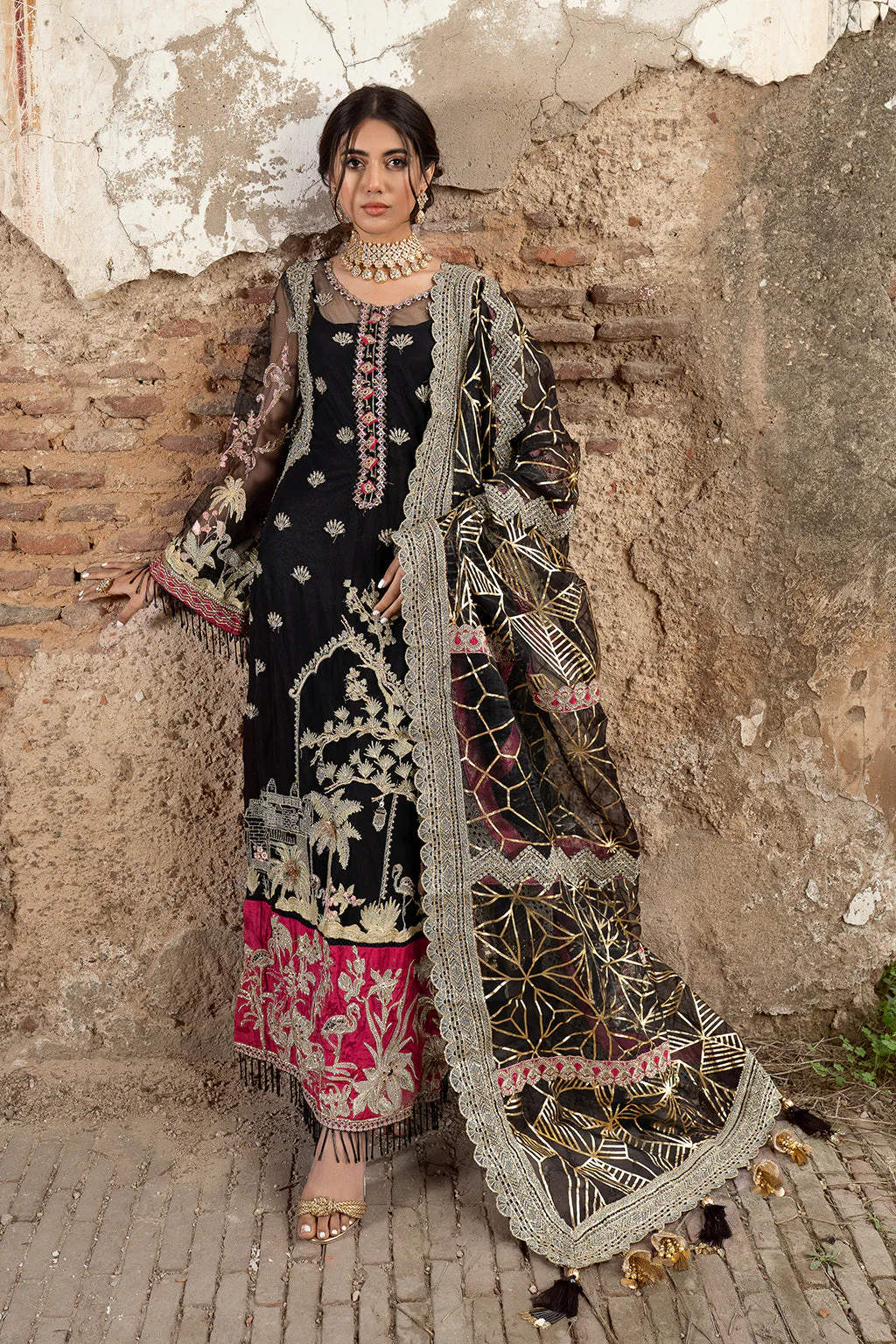 Zarposh Unstitched 3 Piece Formals Collection-ASHNAH-01 - Image 4