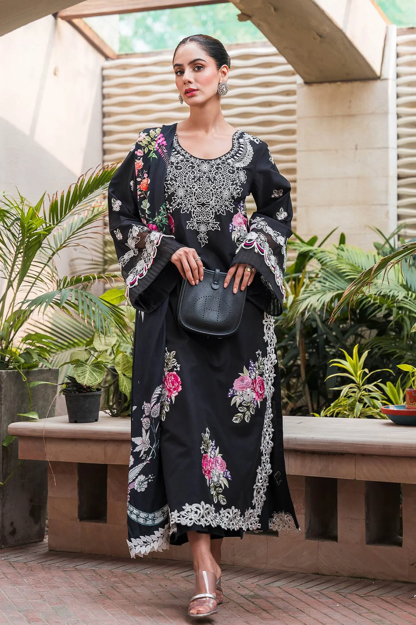 Asifa Nabeel Unstitched 3 Piece Luxury Winter Vol-02 Suit-WL-10-Fleur