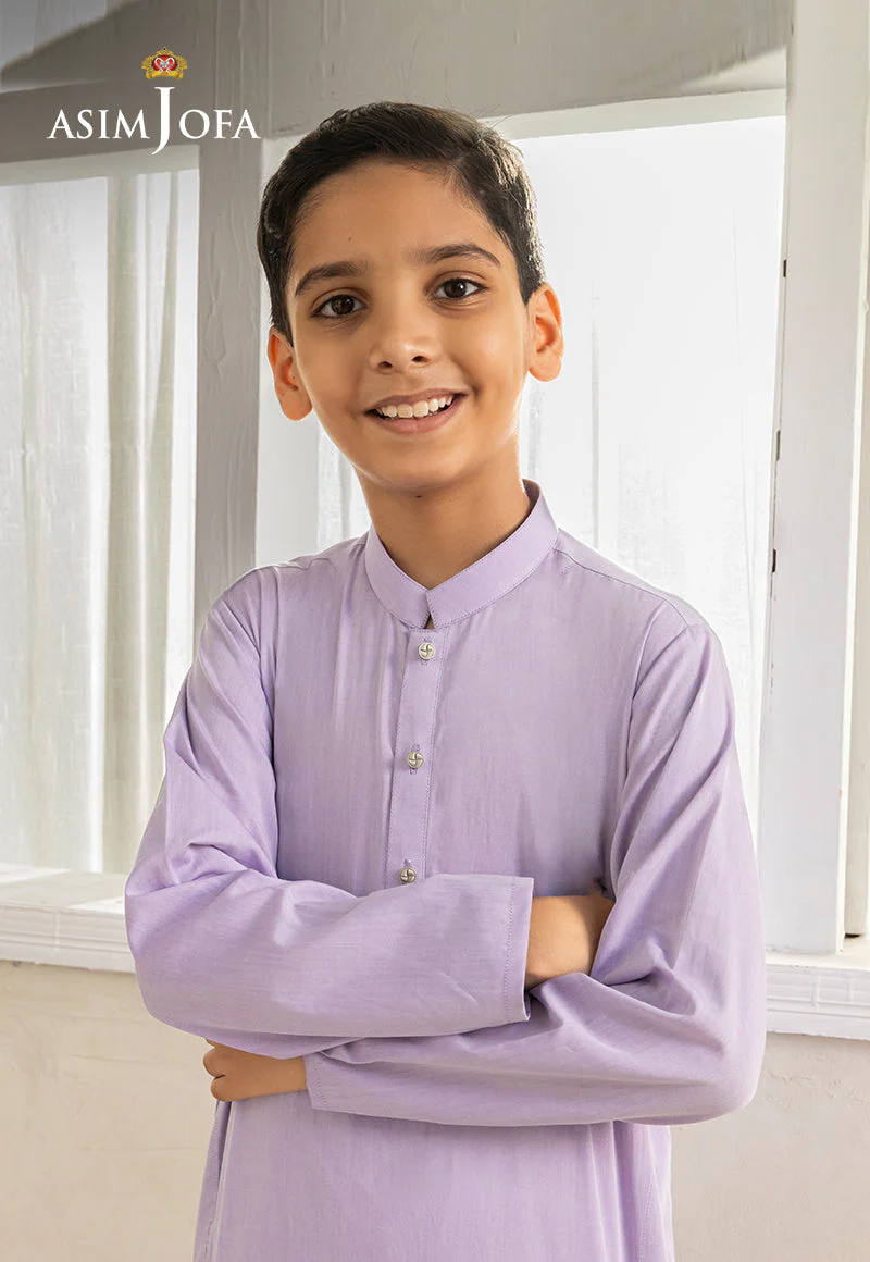Ethnic Rtw By Asim Jofa Kids Stitched 2 Piece Suit-Ajbkt-06 - Image 3