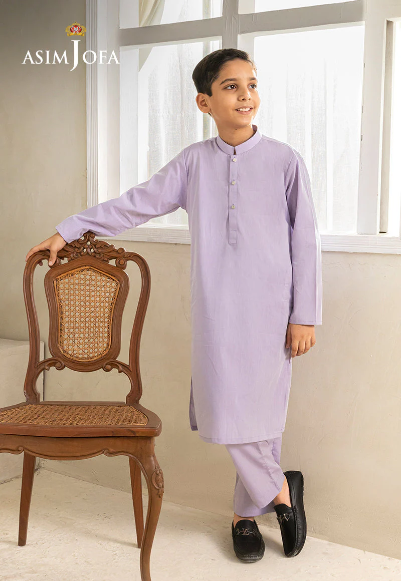 Ethnic Rtw By Asim Jofa Kids Stitched 2 Piece Suit-Ajbkt-06 - Image 4