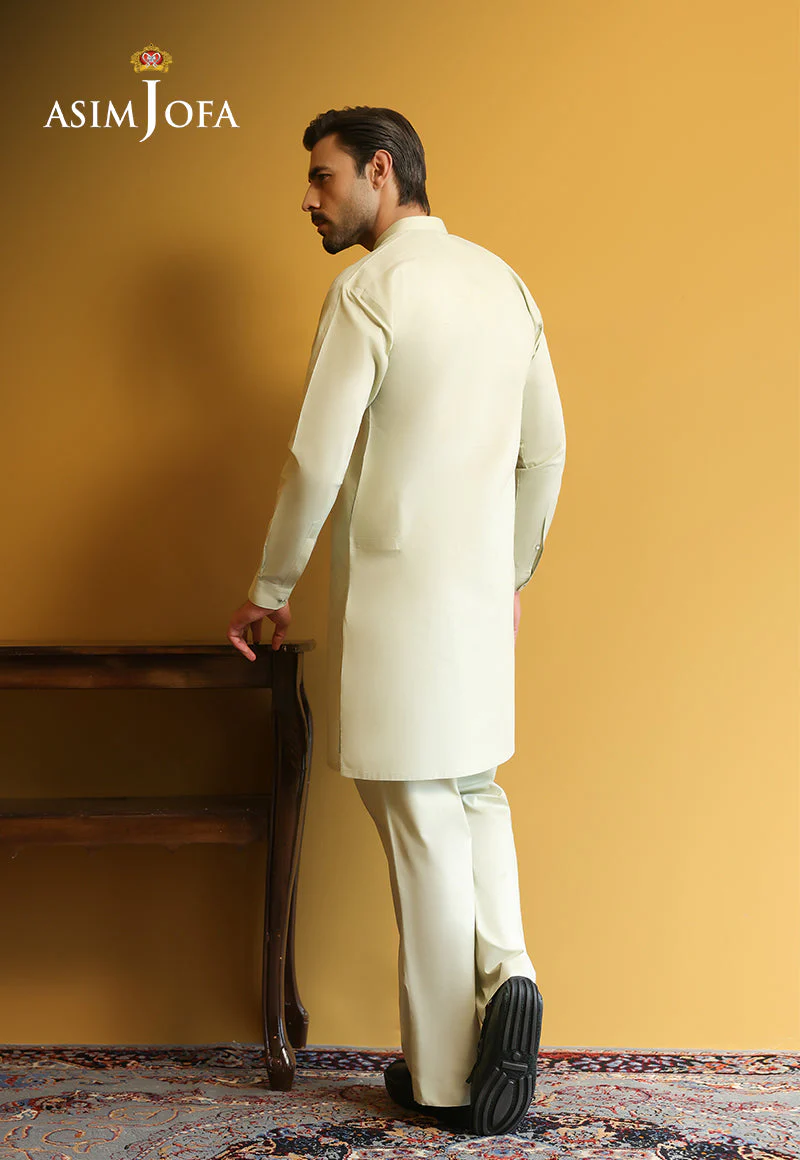 Asim Jofa Unstitched 2 Piece Egyptian Cotton Men's Eid Edit-AJUBM-06 - Image 4