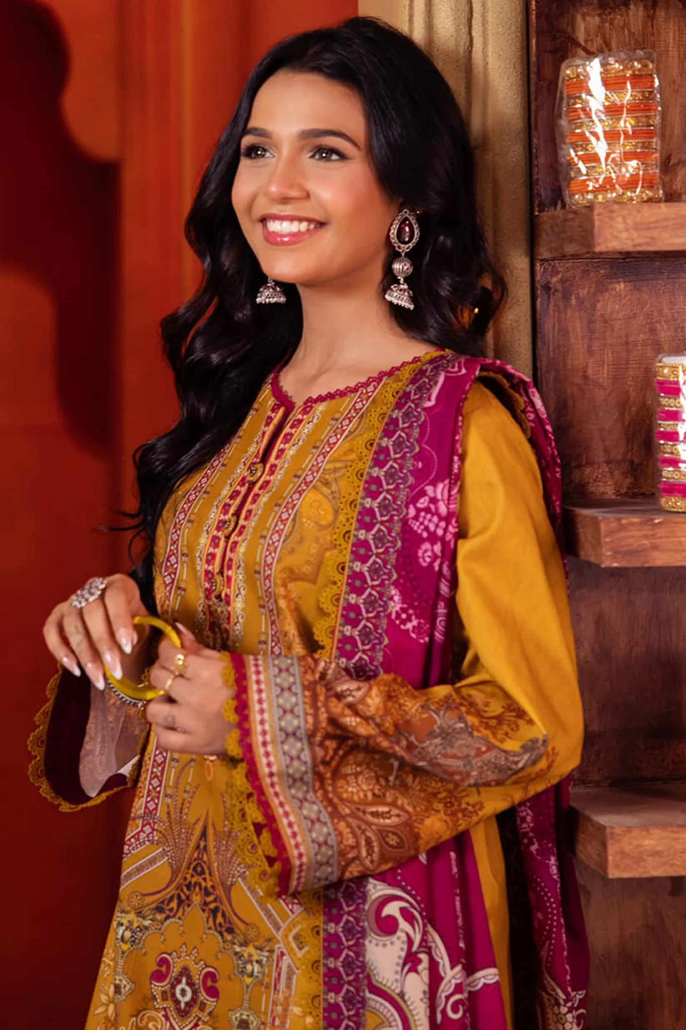 Asim Jofa Prints Unstitched 3 Piece Digital Lawn Drop-05 Suit-AJEL-02 - Image 4