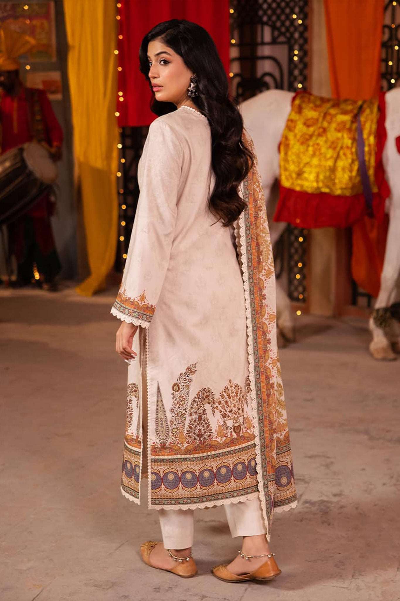 Asim Jofa Prints Unstitched 3 Piece Digital Lawn Drop-05 Suit-AJEL-08 - Image 3