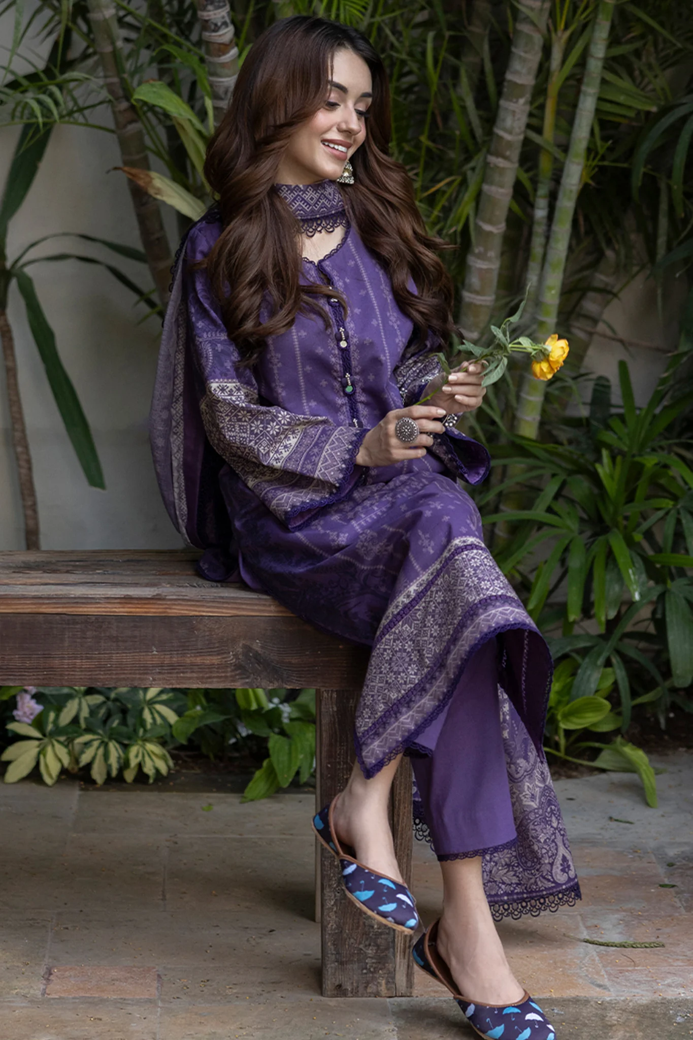 Asim Jofa Prints Unstitched 3 Piece Digital Lawn Vol-04 Suit-AJGB-13 - Image 4