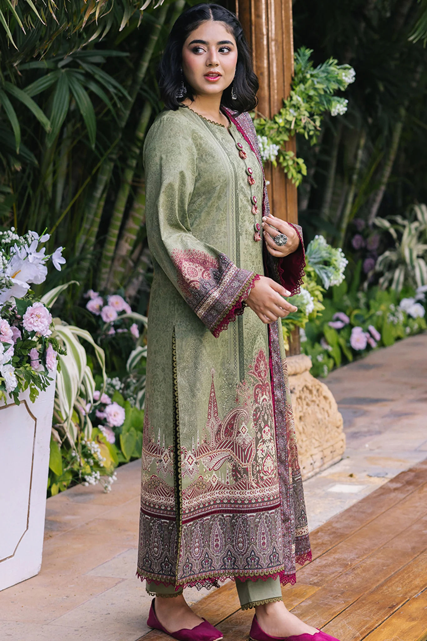 Asim Jofa Prints Unstitched 3 Piece Digital Lawn Vol-04 Suit-AJGB-15 - Image 4