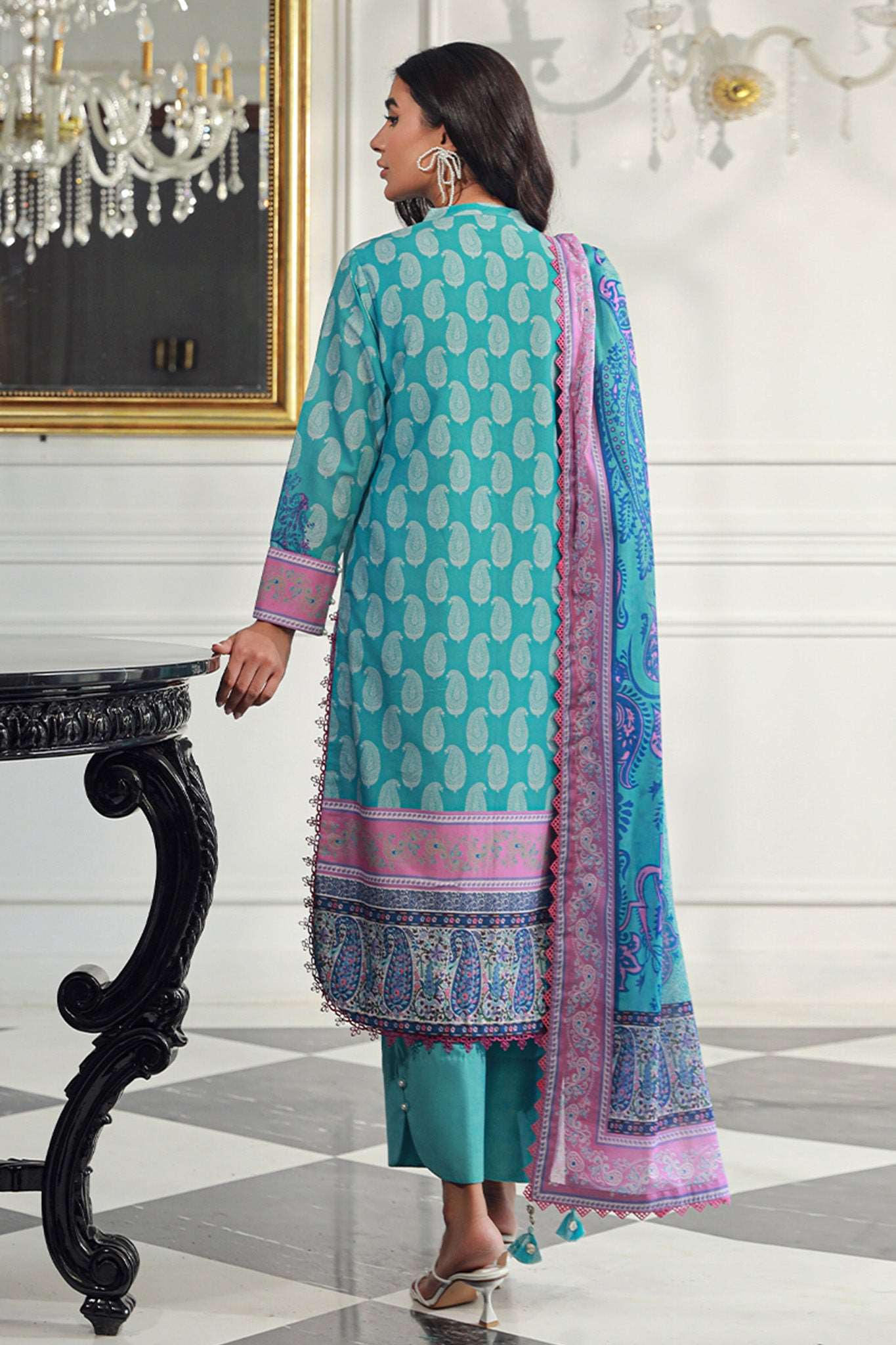 Asim Jofa Prints Unstitched 3 Piece Digital Lawn Vol-06 Suit-AJUN-11 - Image 4